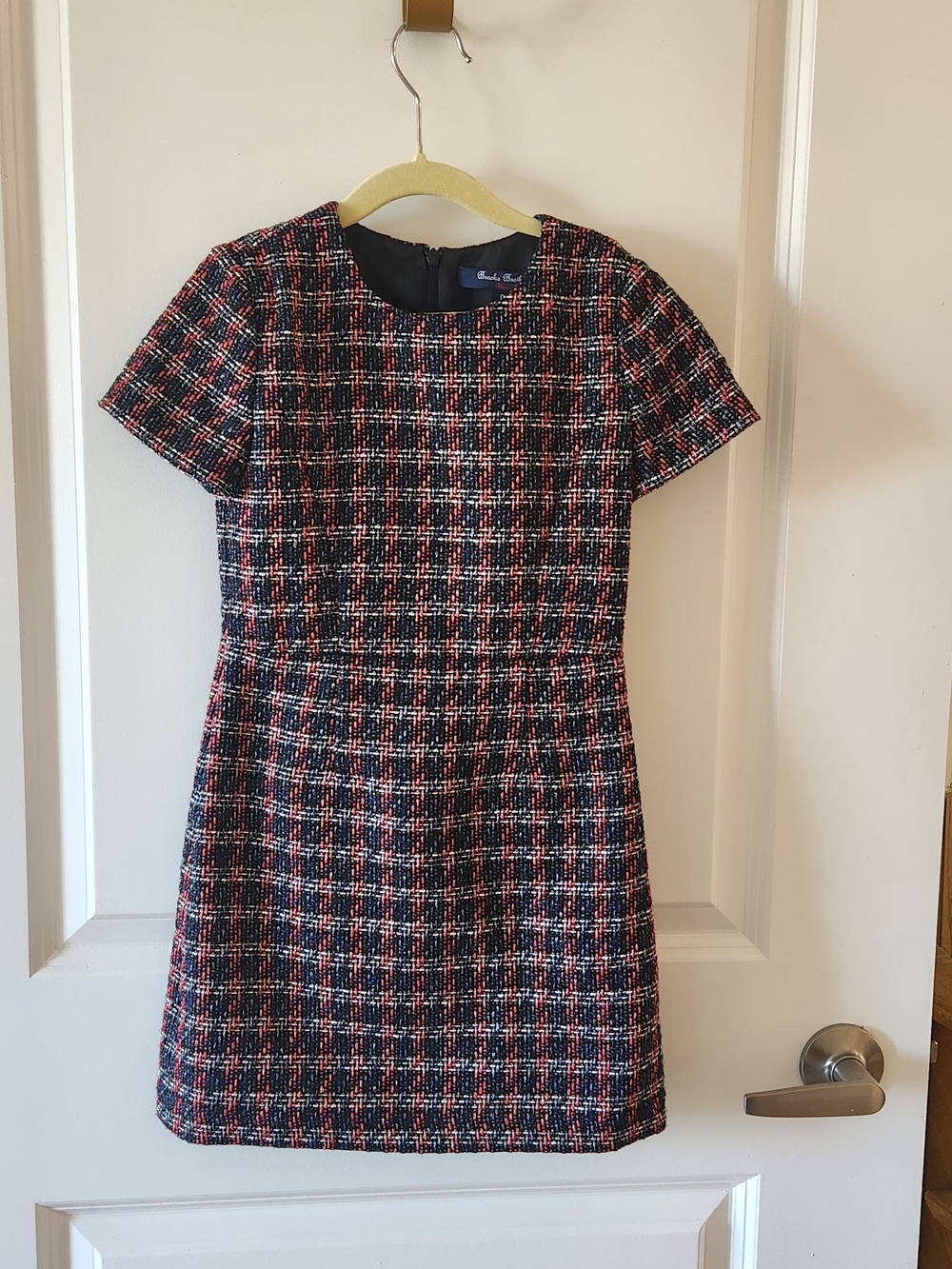 ✨ Brooks Brothers Red Plaid Tweed Dress //size6